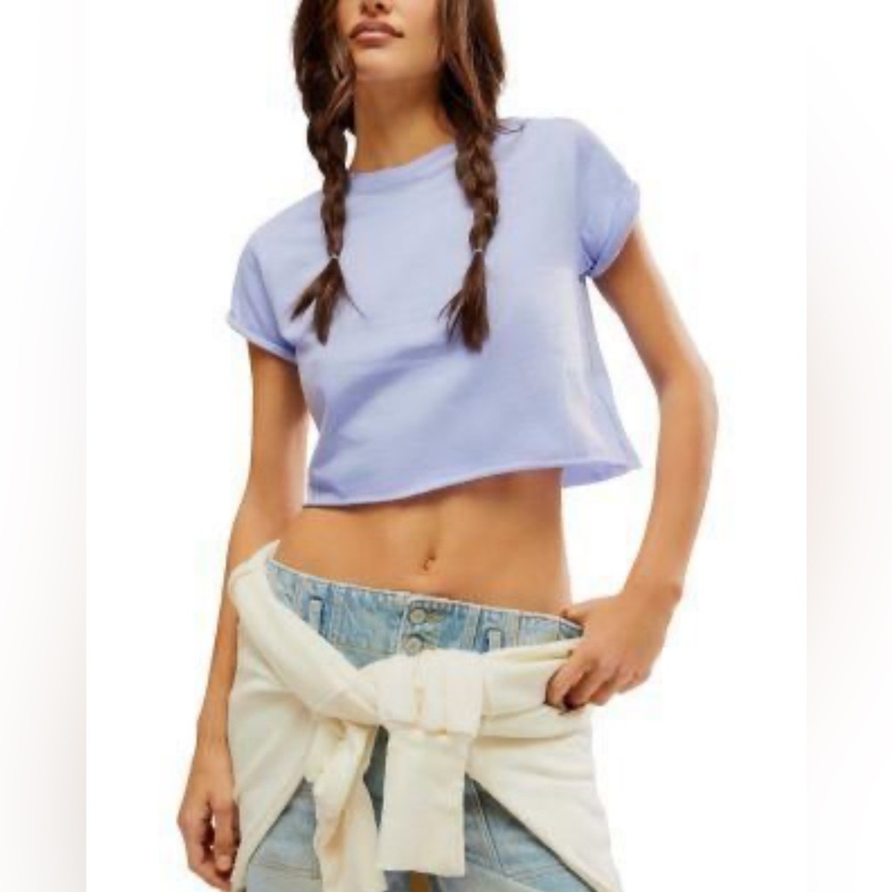 We The Free Boxy Raw Hem T-Shirt – Size M